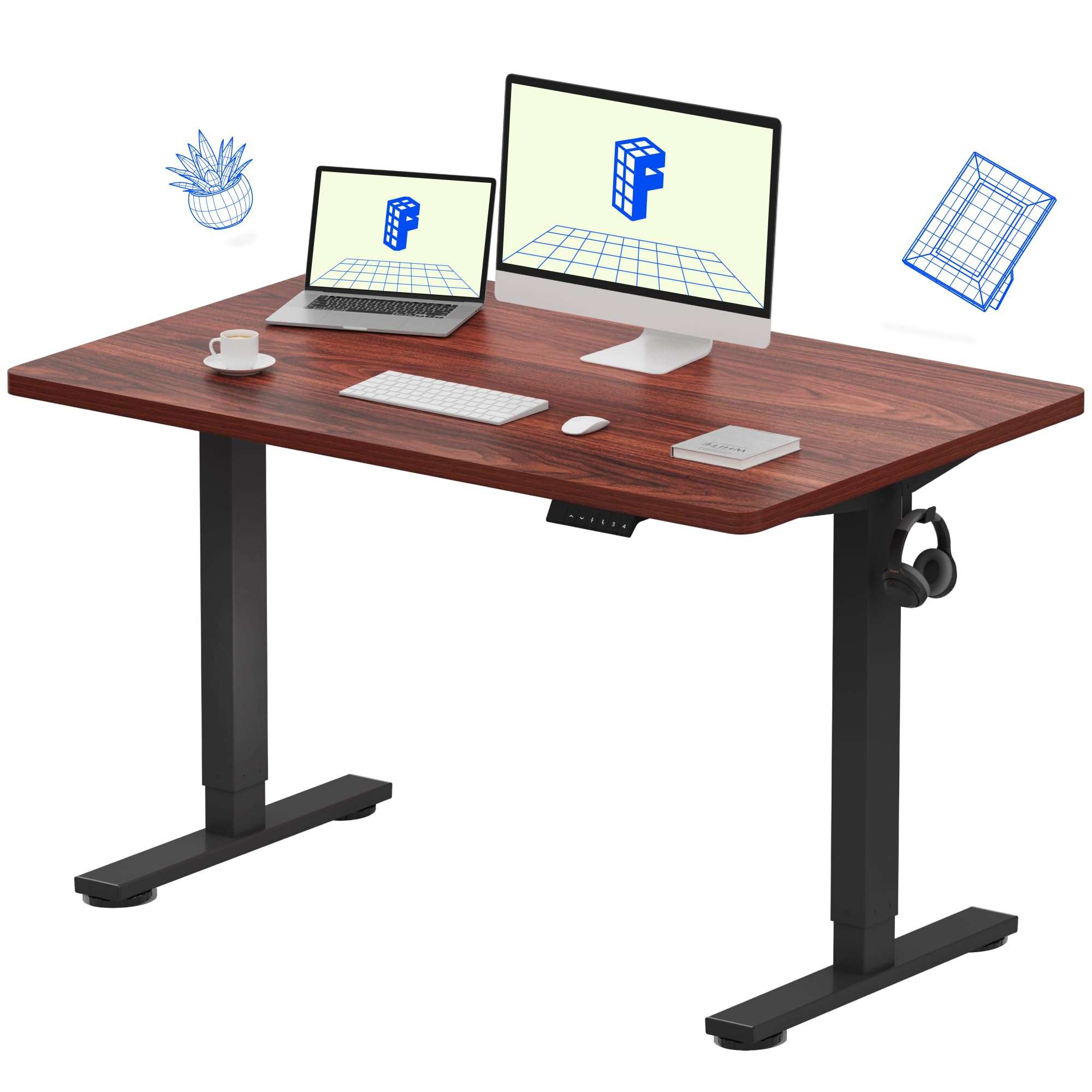 FlexiSpot EN1 Whole-Piece Electric Standing Desk - DeskZen