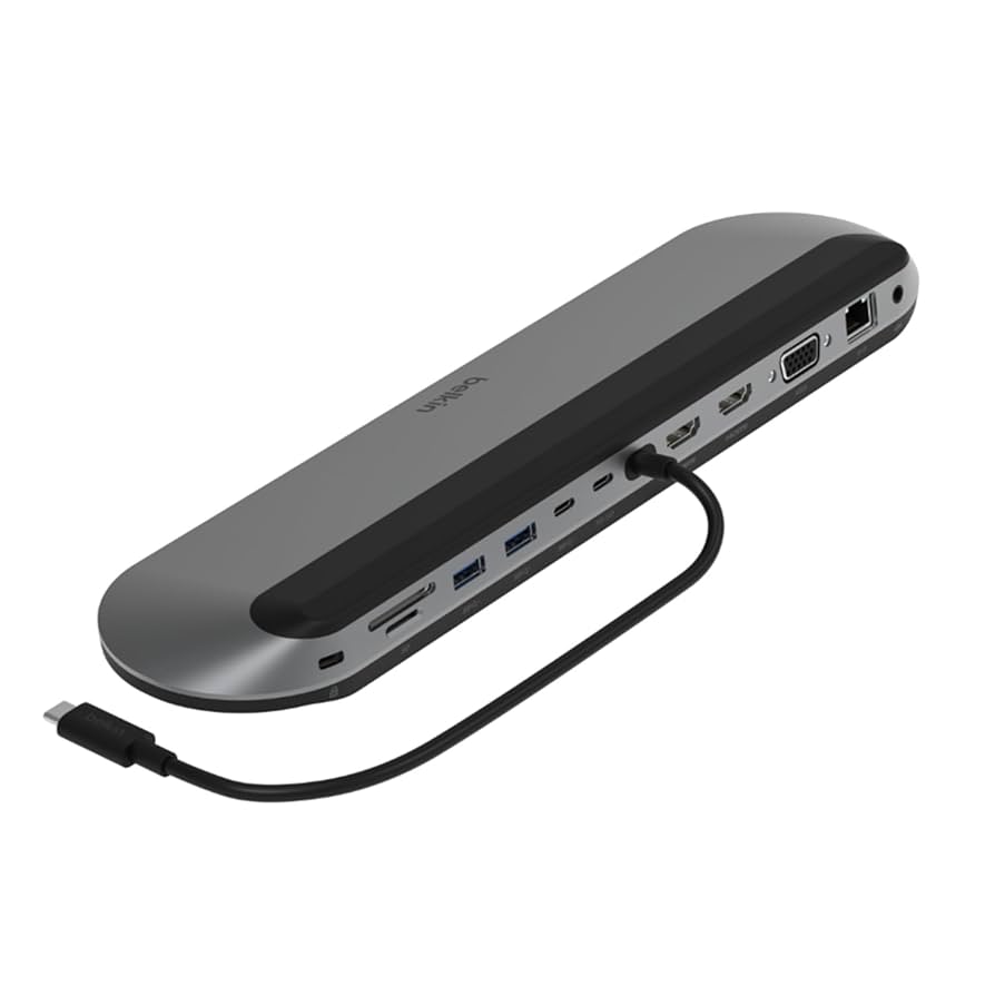 Belkin USB-C Dock Pro 11-in-1 - angled view